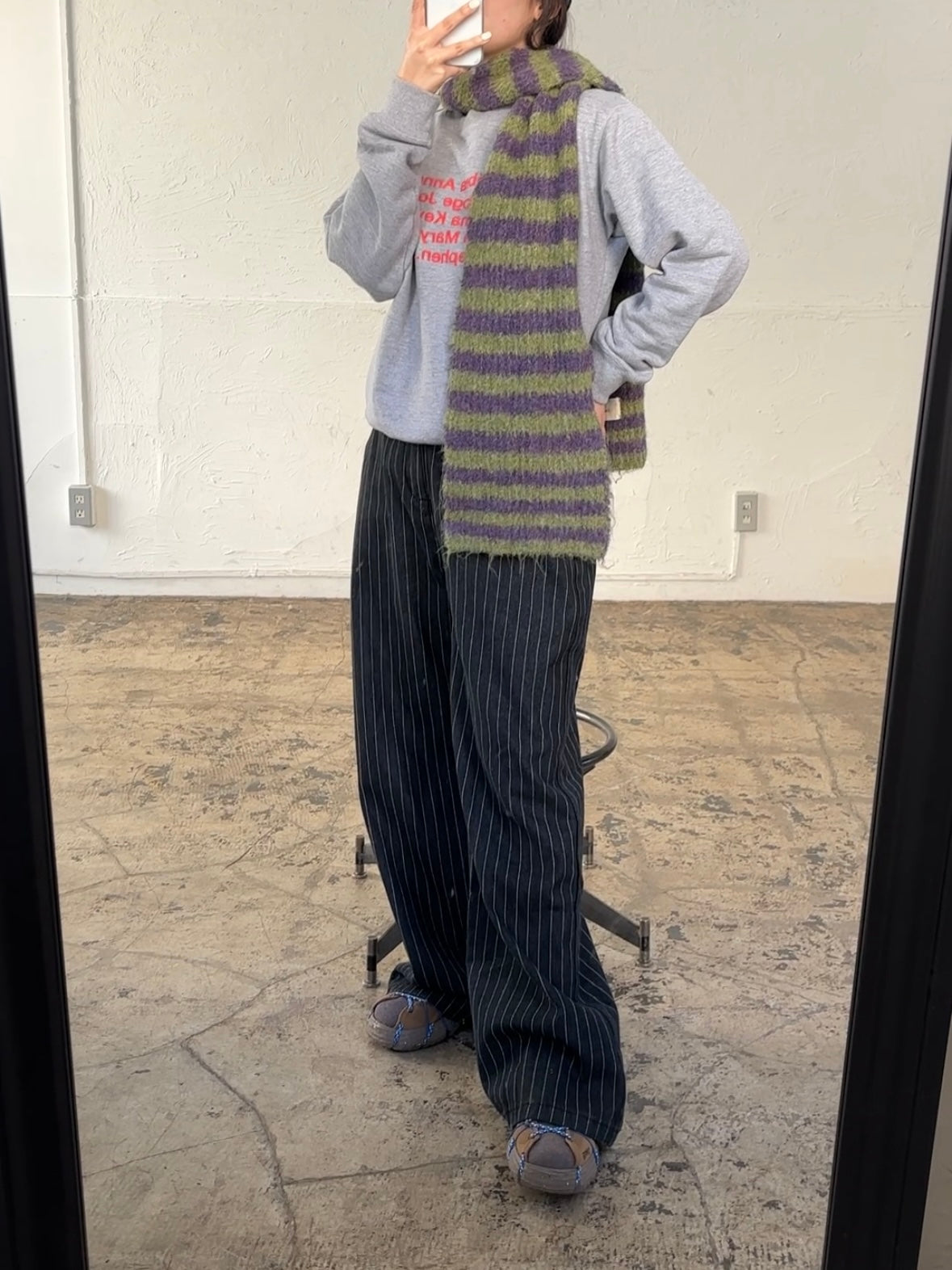 ワイドストライプパンツ DPB84124
