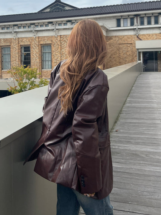 レザーブラウンジャケット DPA69171