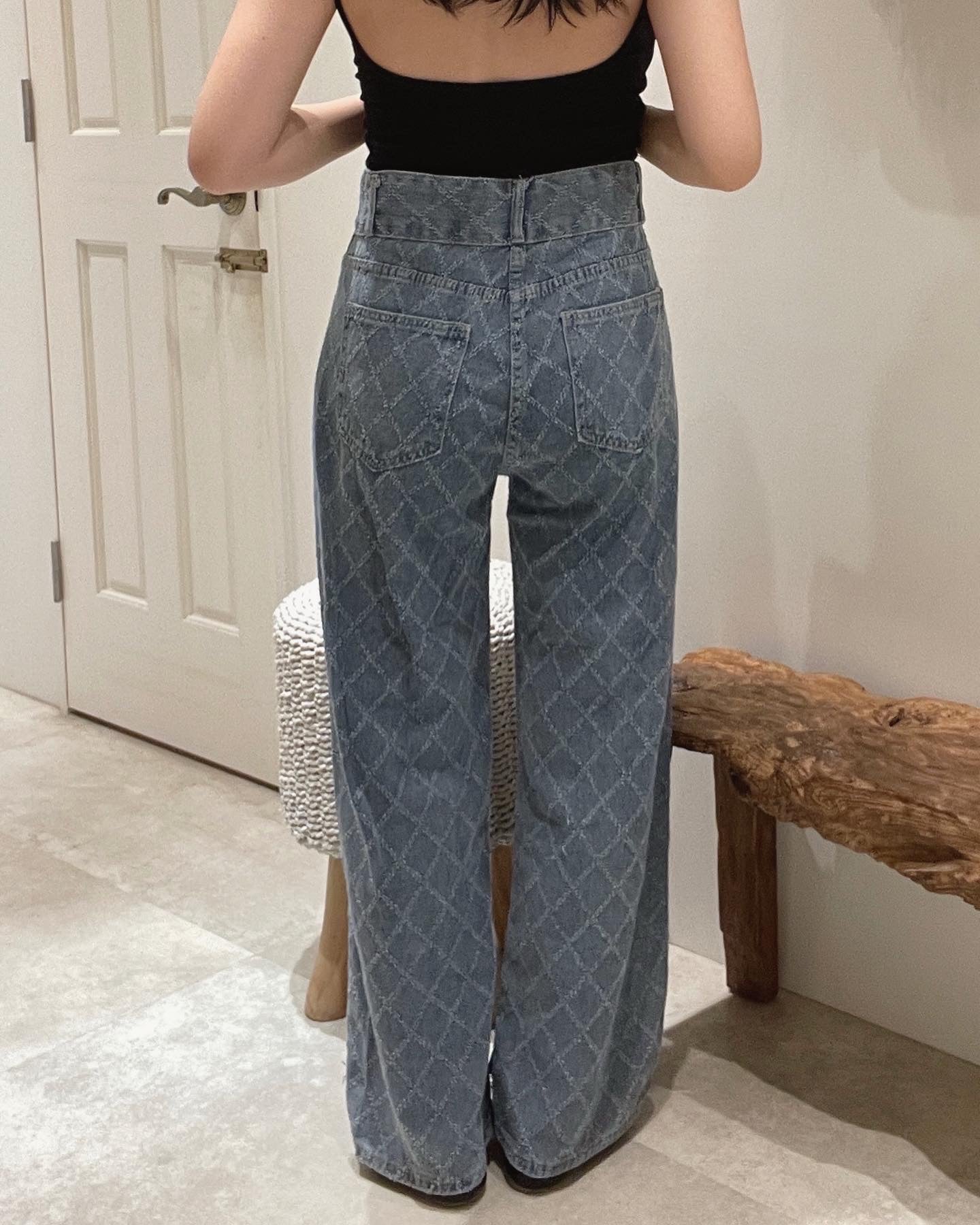 ダイヤカットデニムパンツ CPA38001