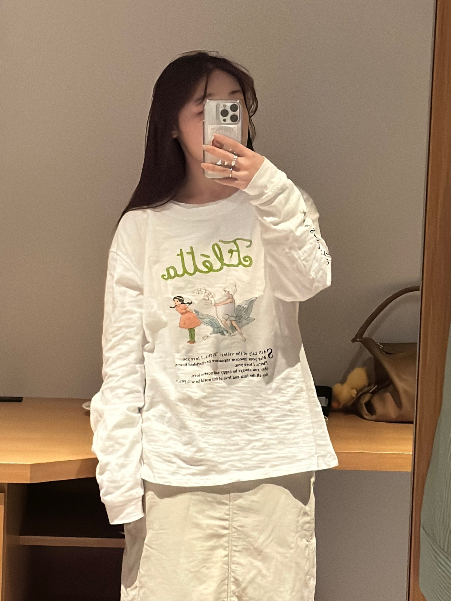 イラストプリントロングTシャツ DPB78131