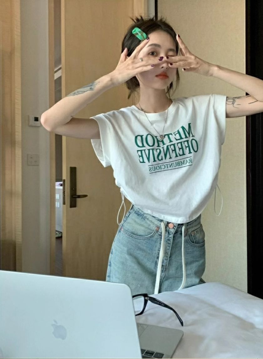ドローストリングTシャツ DPB71505