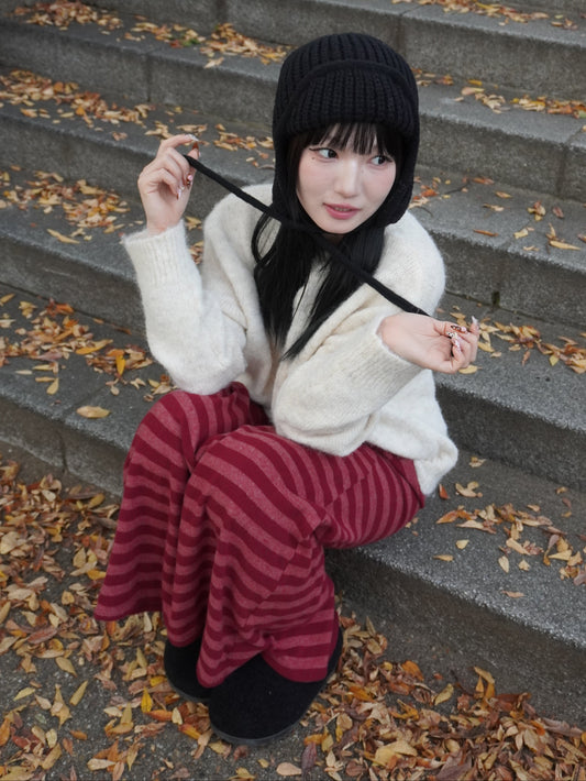 ボーダーニットロングスカート DPB85380