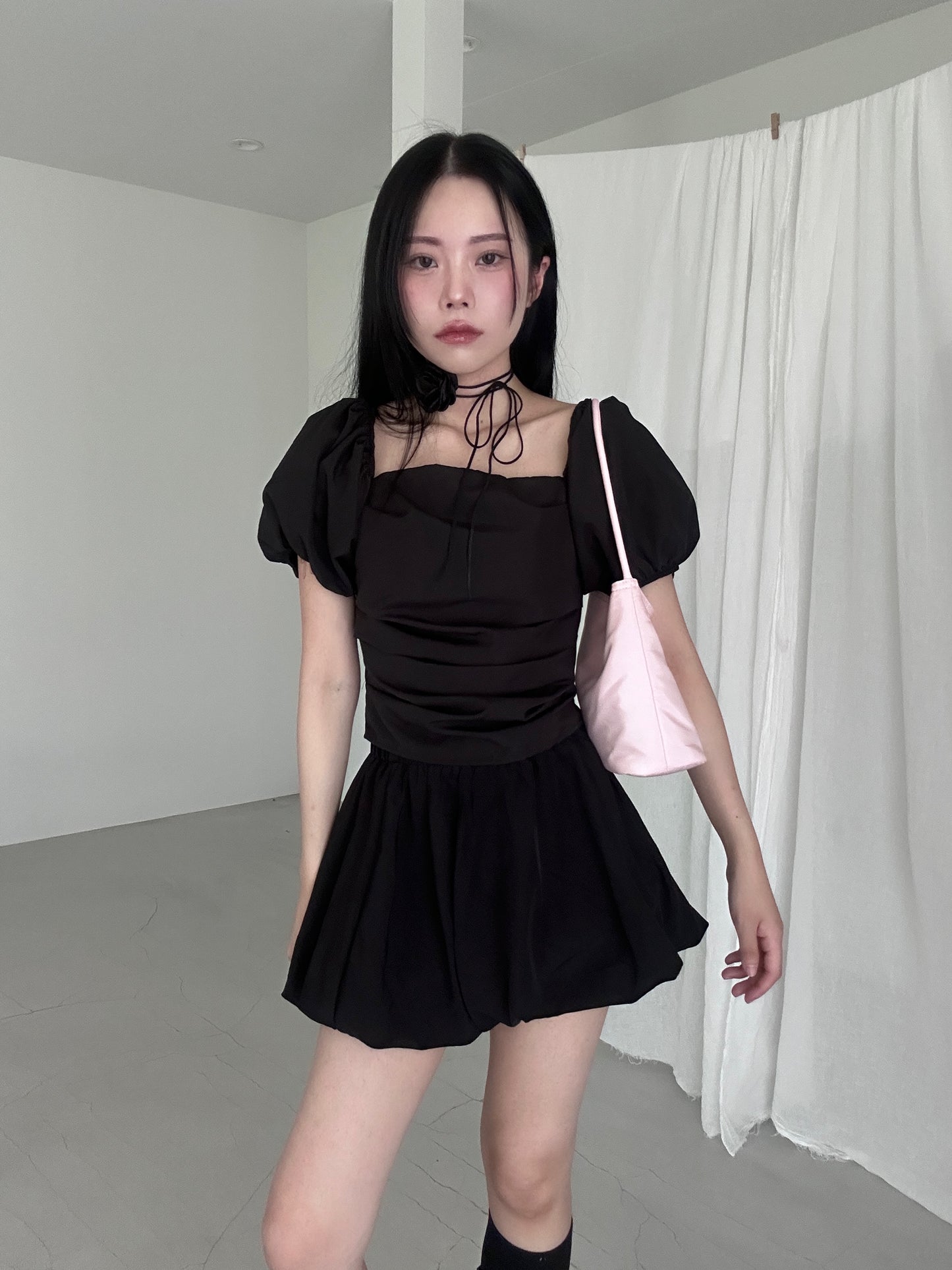 ライトピンクサテンバッグ DPB43278