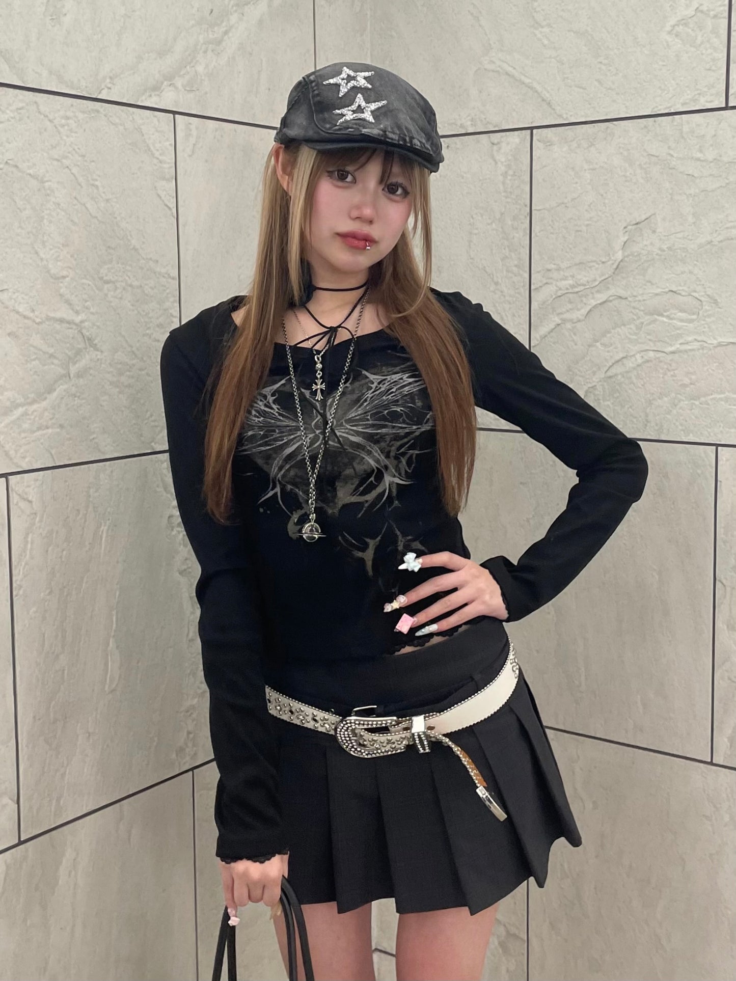 グラフィックロングTシャツ DPB67074