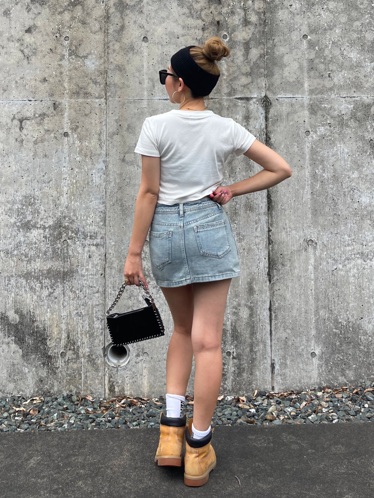 ピンクロゴクロップドTシャツ DPB73091