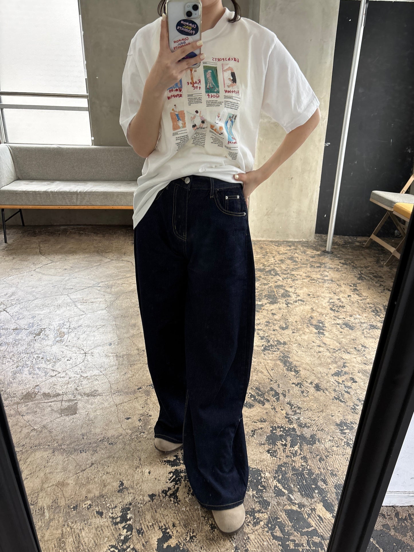 ワイドシルエットデニムパンツ DPB84161