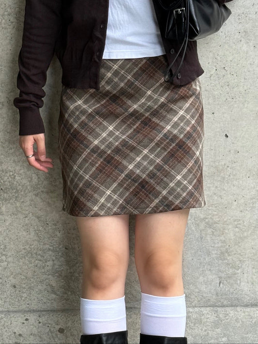 チェックミニスカート DPB93031