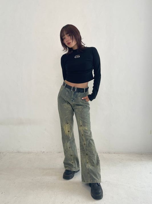 ゴシックペイントデニムパンツ DPA20283