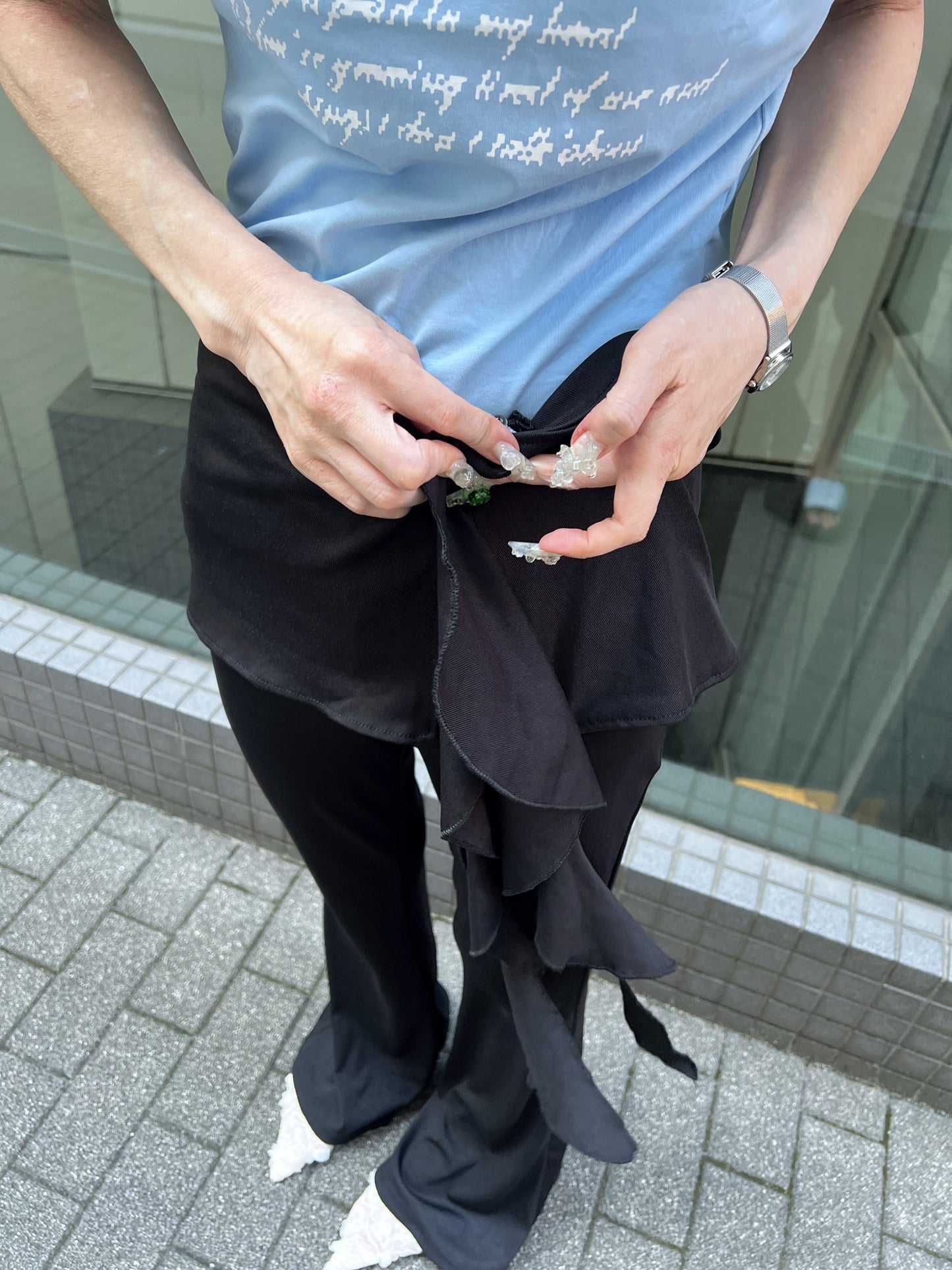 スカートレイヤードフレアパンツ DPB79163