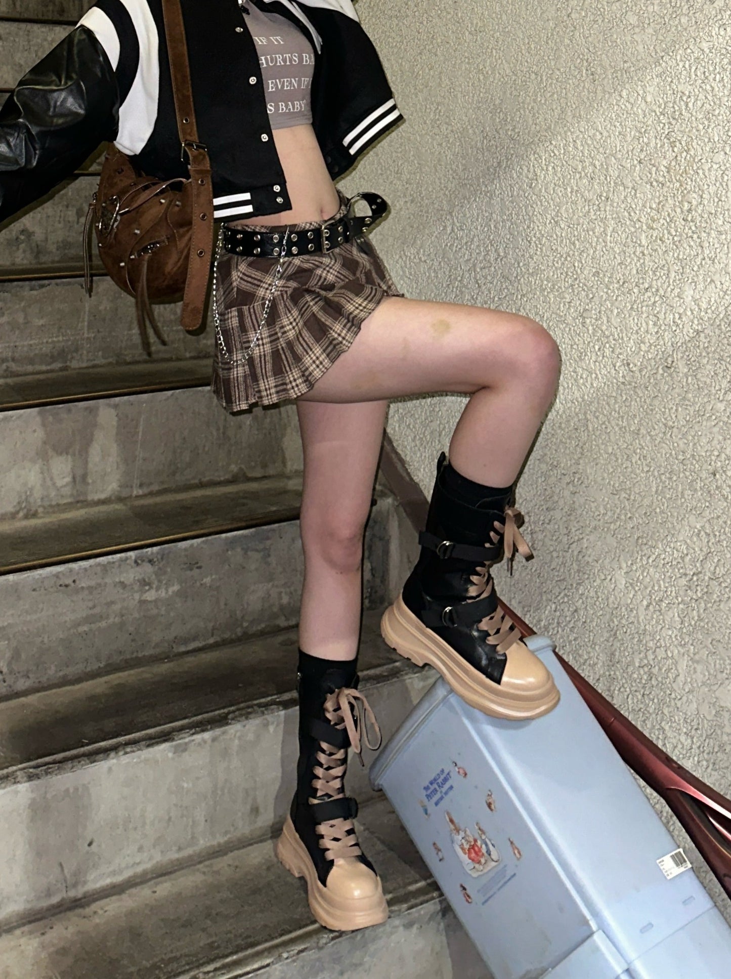 バイカラーハイブーツ DPB39213