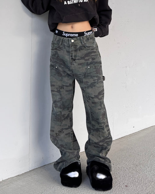 カモフラージュデニムパンツ DPB42218