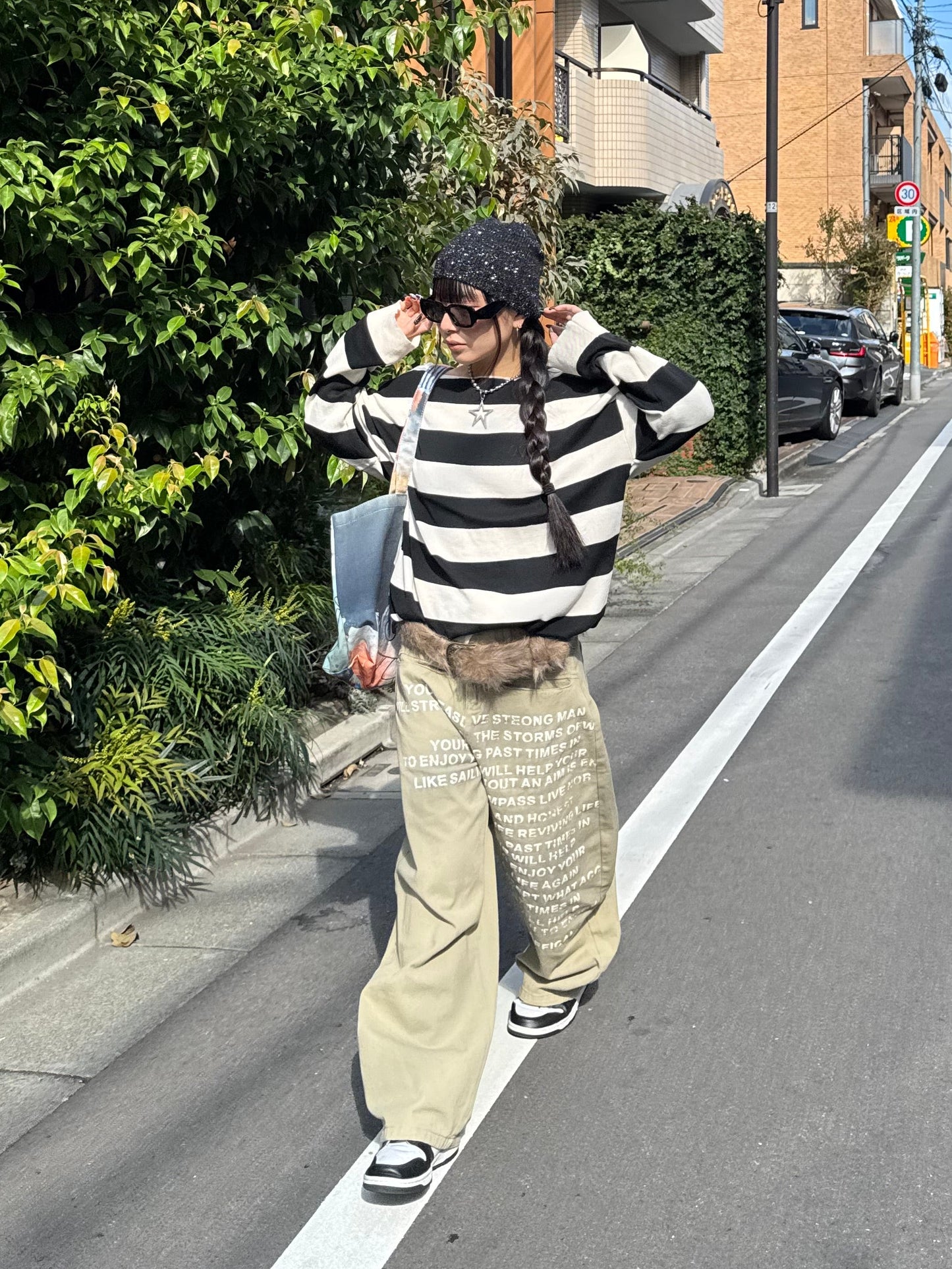 ボーダーロングスリーブTシャツ DPB86140