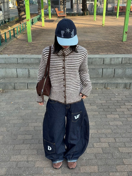 ボーダーショールニットカーディガン DPB99029