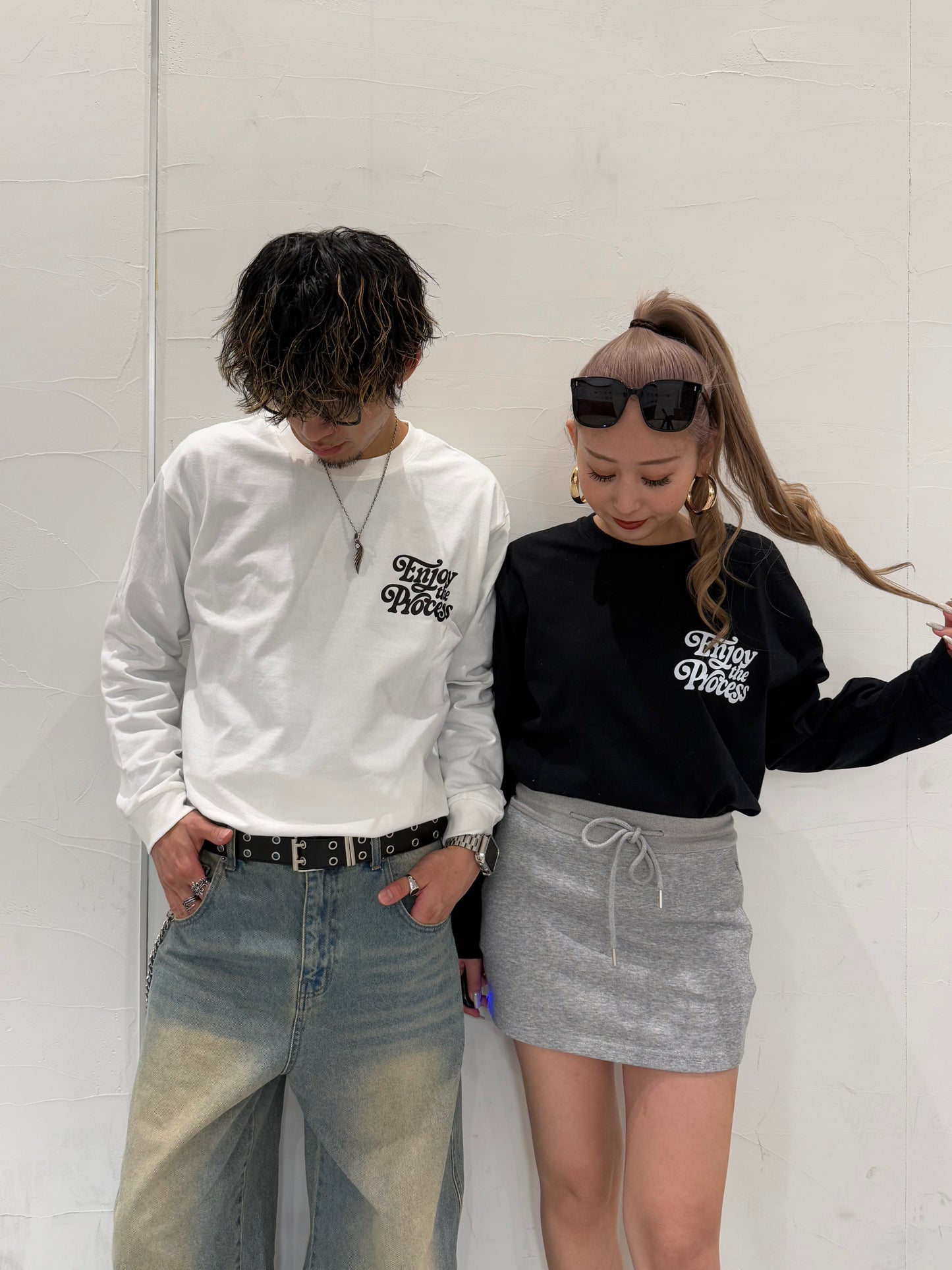 ユニセックスロゴロングスリーブTシャツ DPB73254
