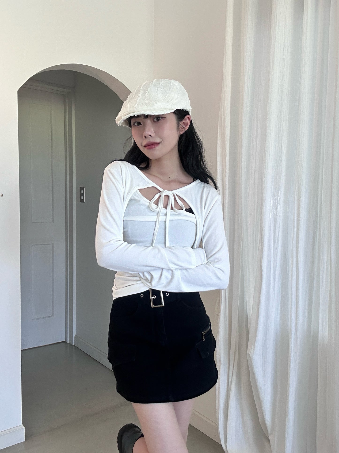 シースルーレイヤードトップス DPB43300