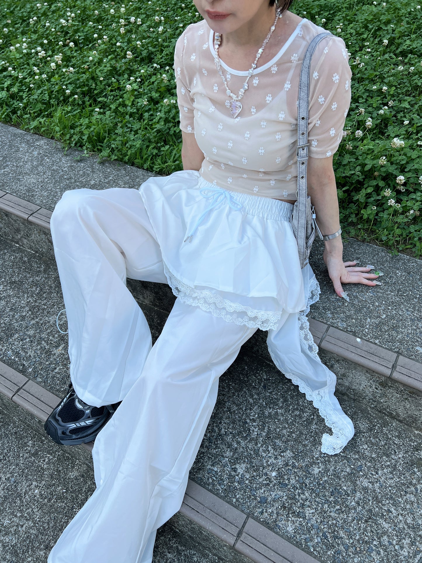 スカートレイヤードワイドカーゴパンツ DPB79172