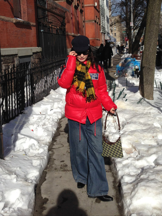 カジュアルチェックハンドバッグ DPA43778