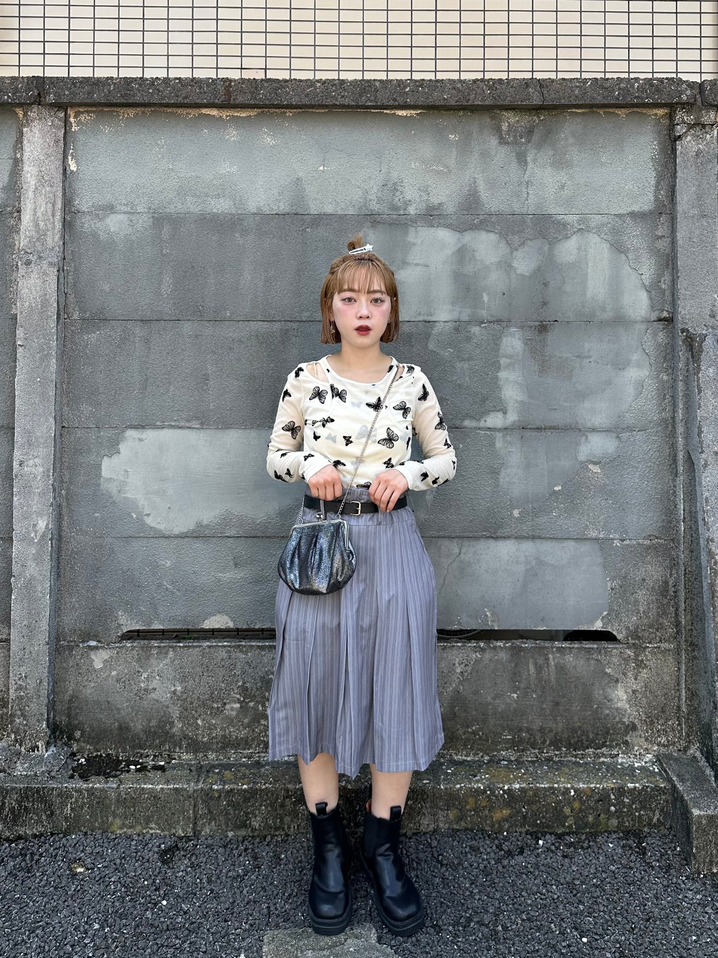 シアーバタフライトップス DPB76077