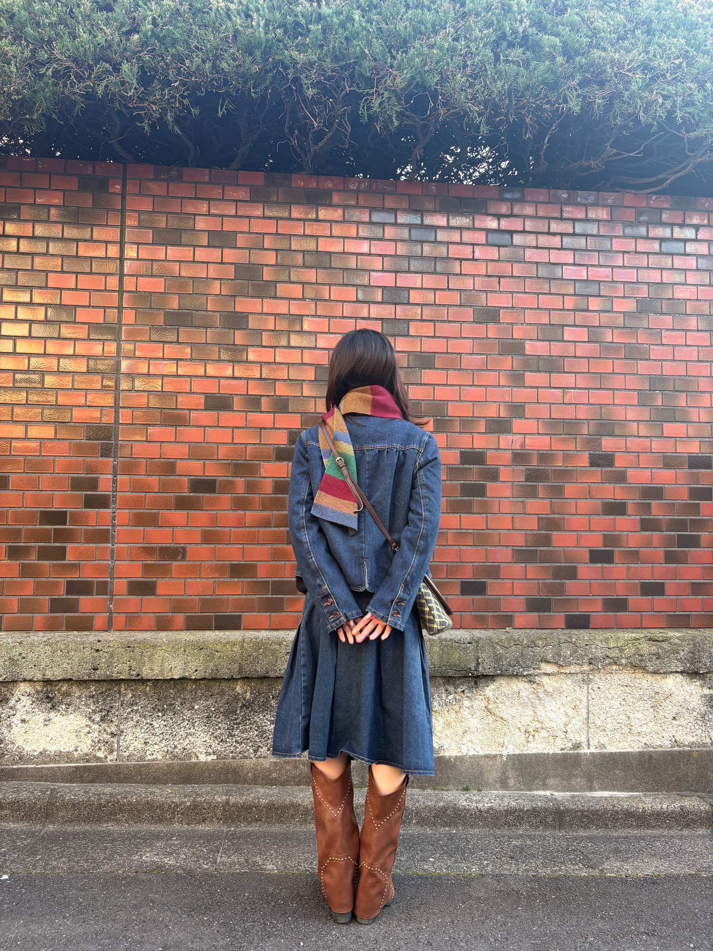 ウールストライプスカーフ DPA43780