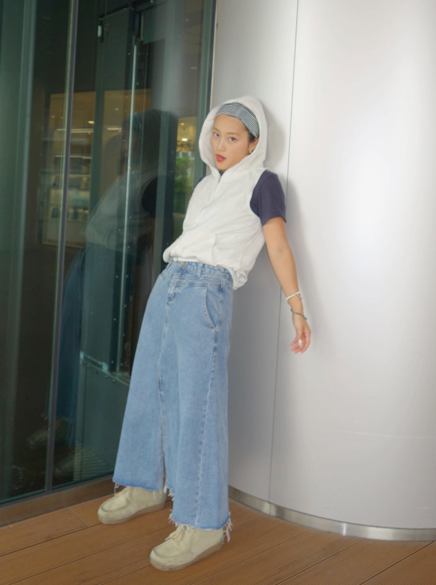 ノースリーブフルジップパーカー DPA14323