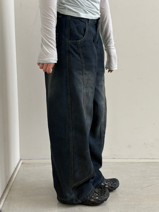 ワイドレッグカーブパンツ DPC08053