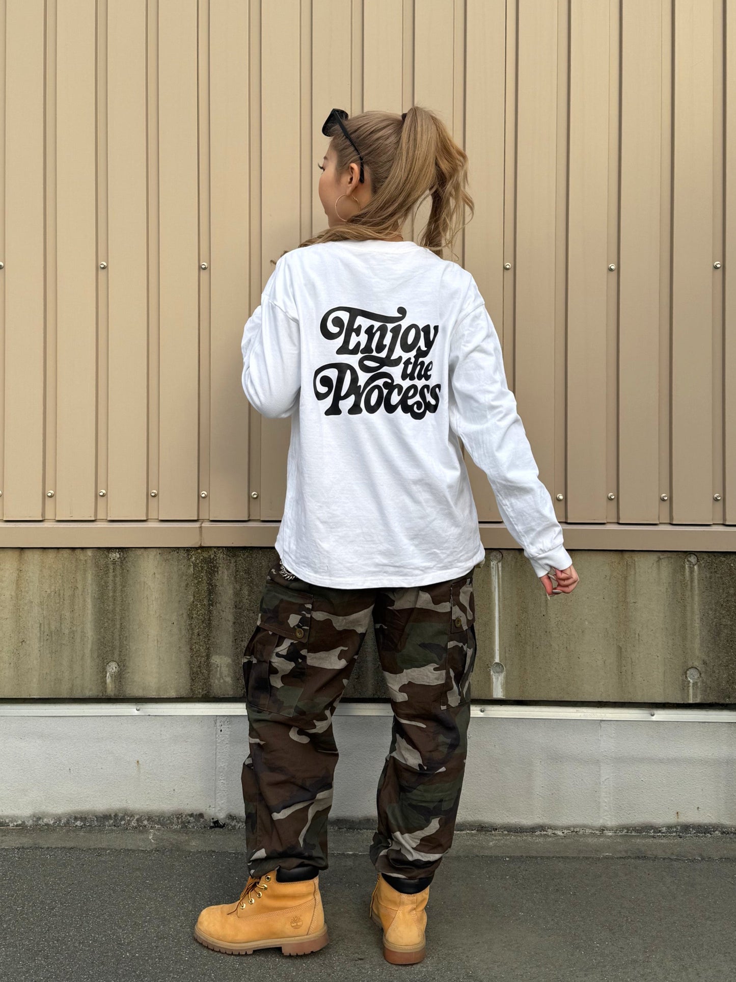 ユニセックスロゴロングスリーブTシャツ DPB73254