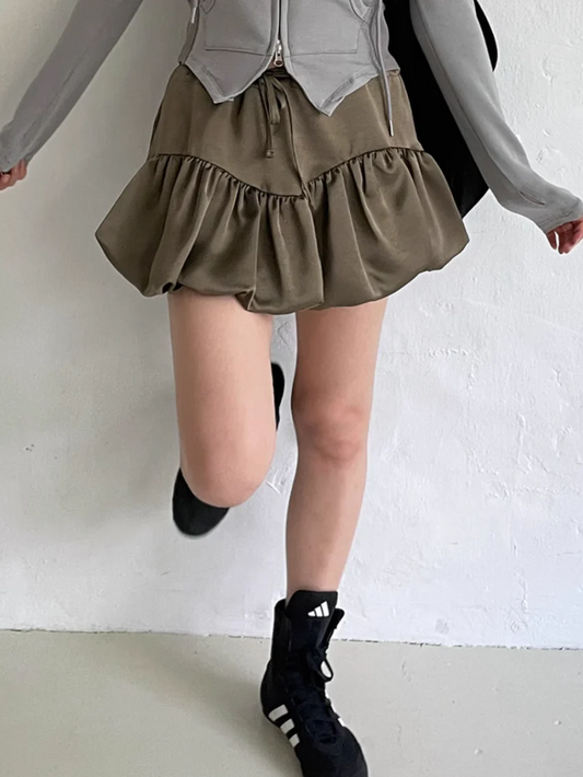 サテンバルーンミニスカート DPB71690