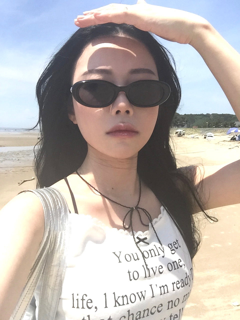 ビーズリボンネックレス DPB43293