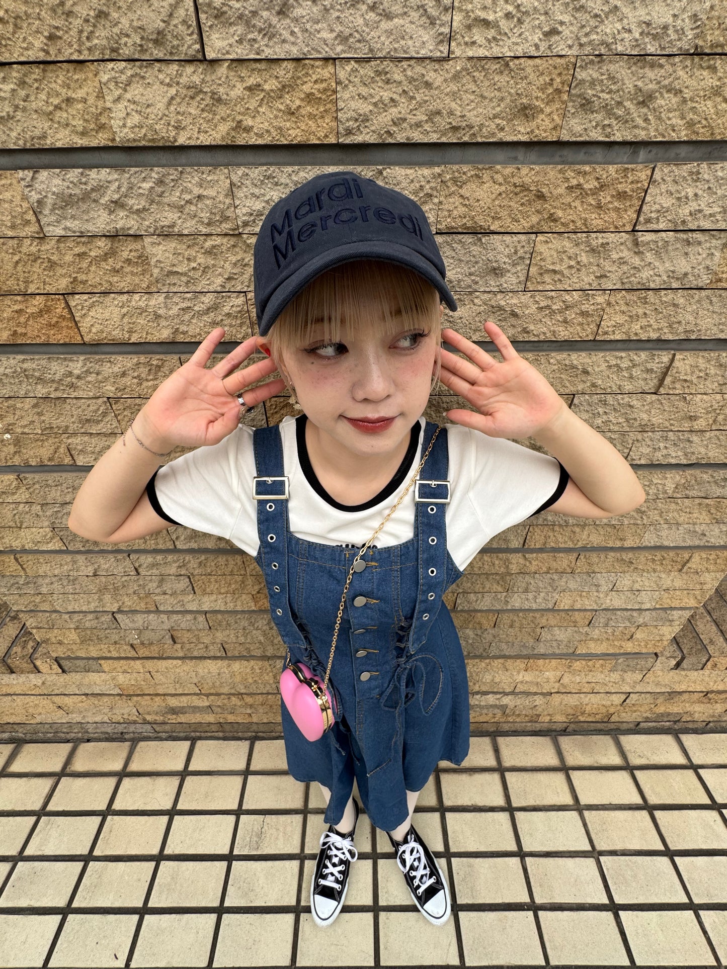 リボンデニムワンピース DPB76139