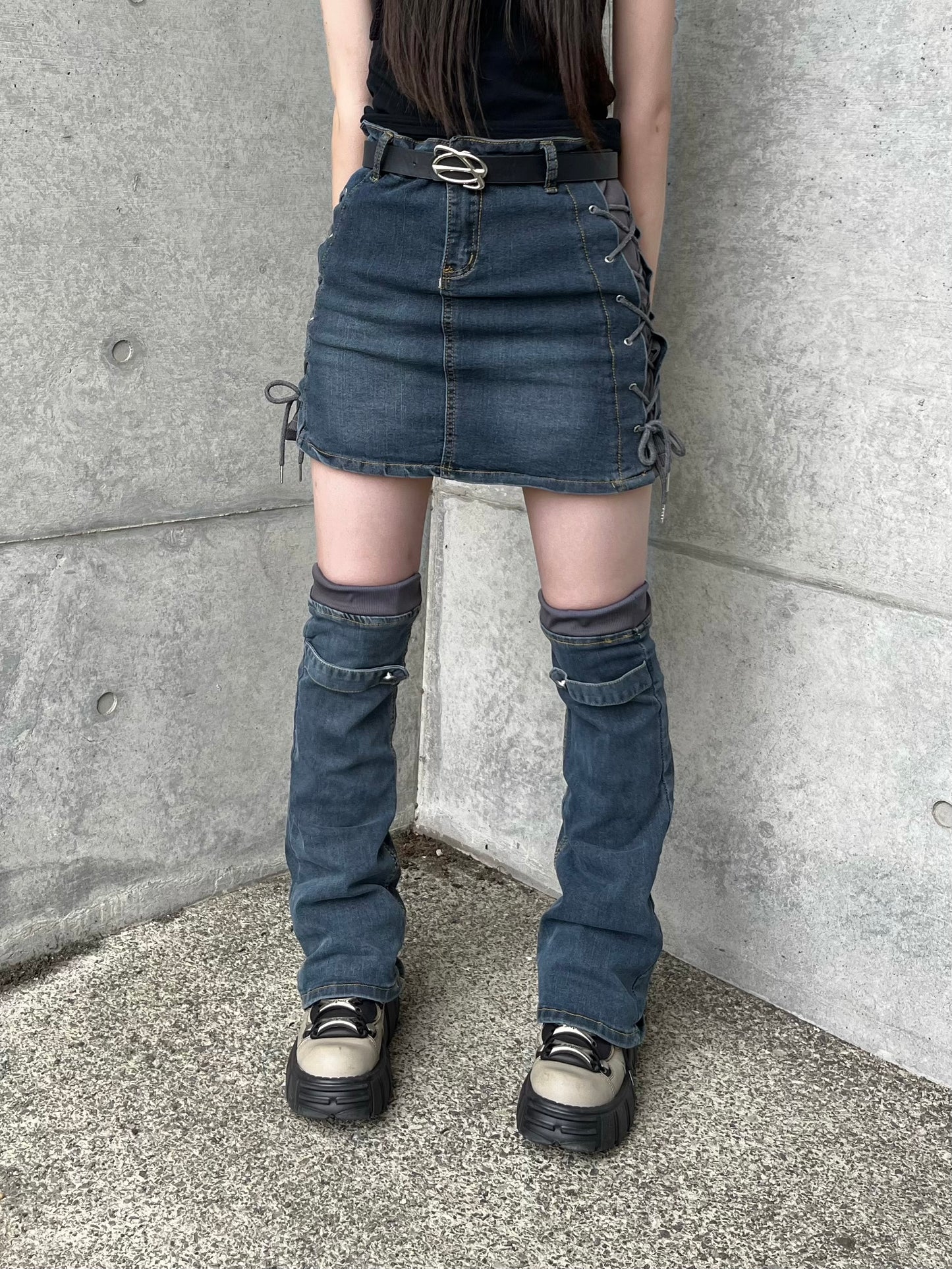レトロデニムミニスカート DPB65022