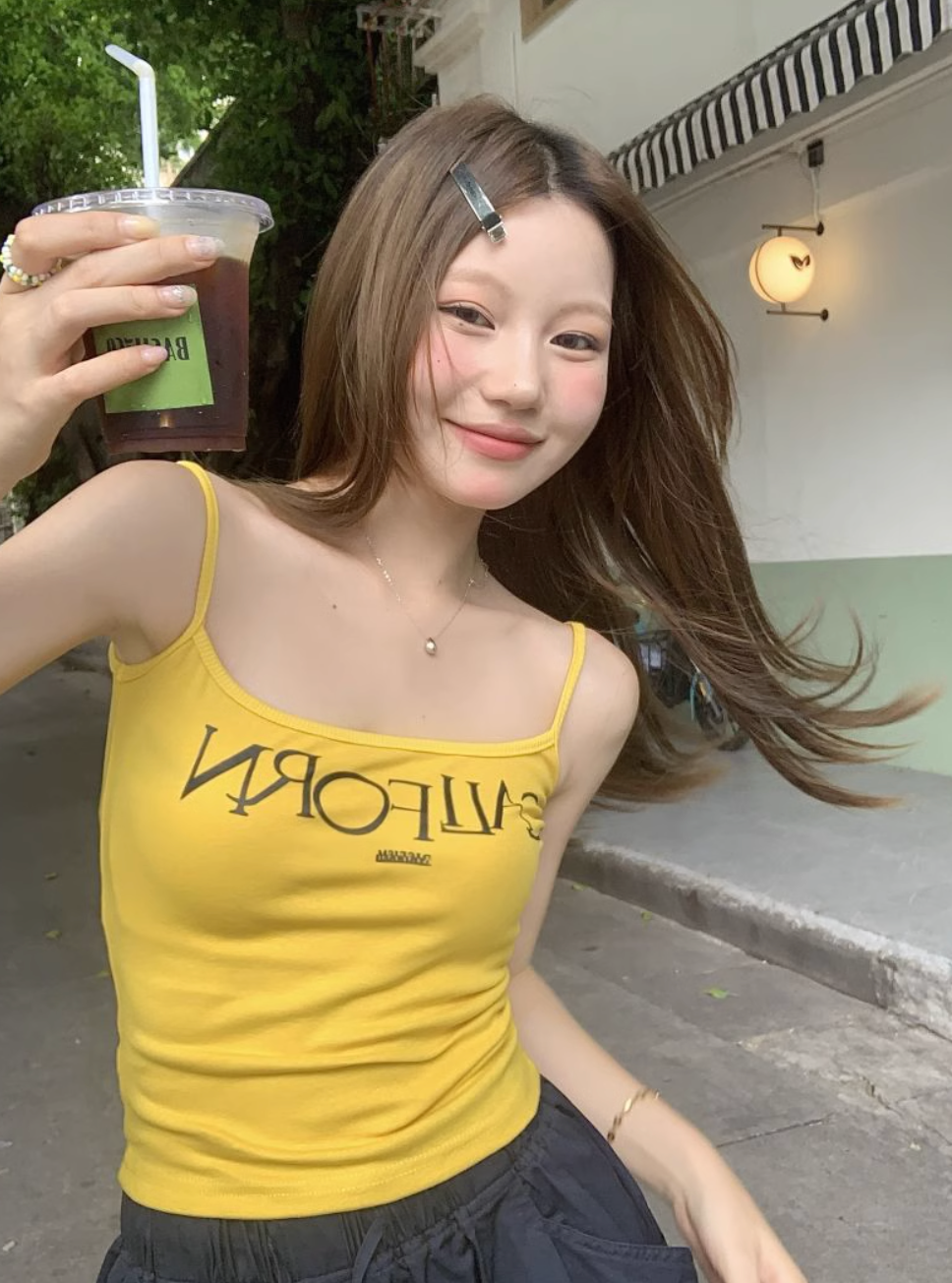 イエローロゴキャミソール DPB71401