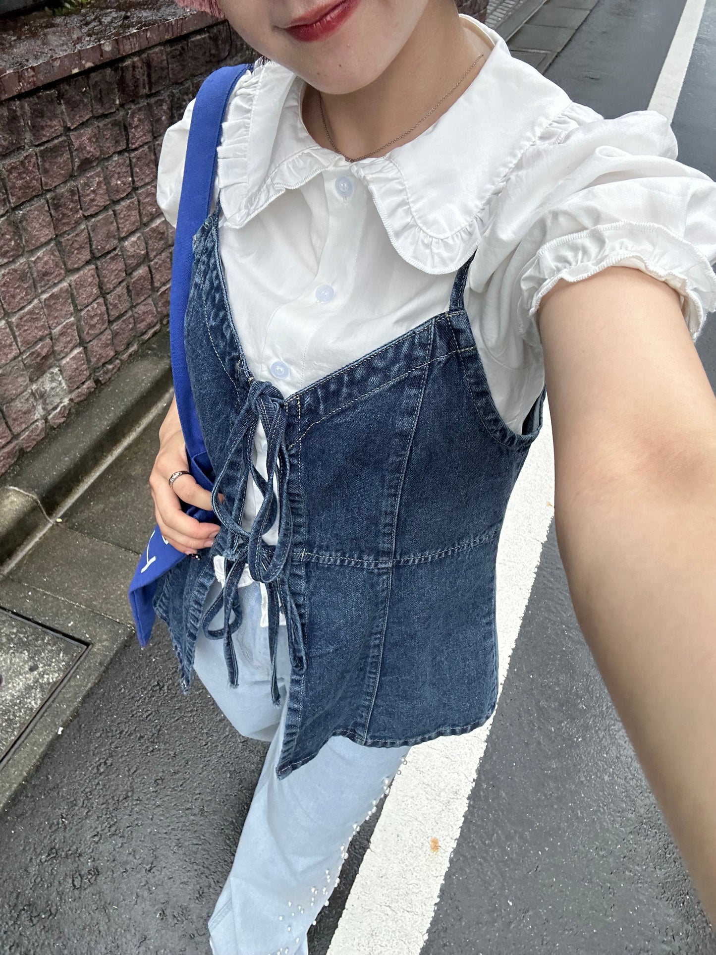 2wayデニムリボンビスチェ DPB76044