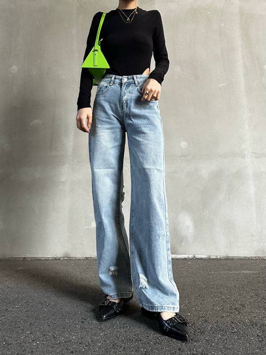 バックダメージデニムパンツ DPB26200