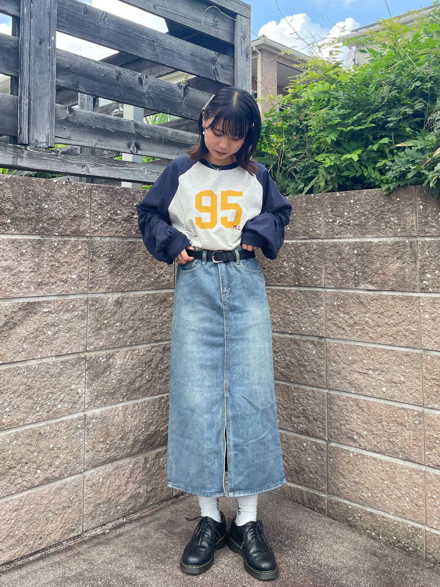 スリットデニムスカート DPB64001