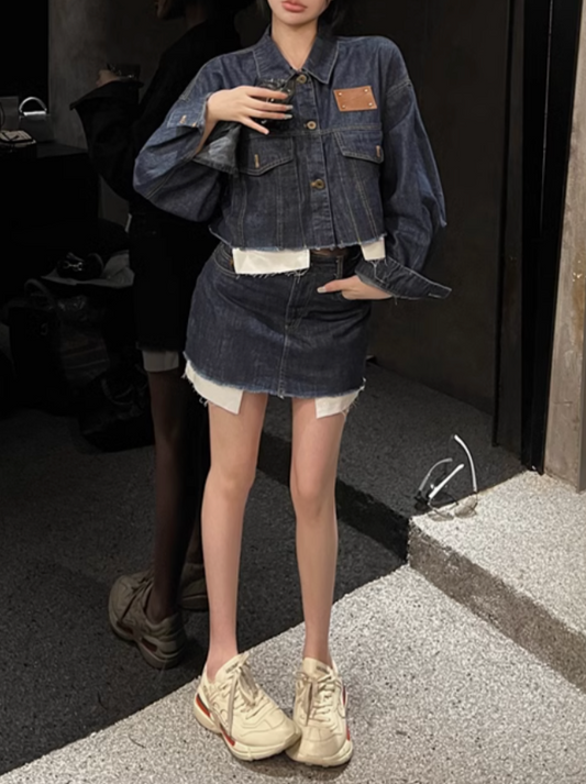 カットアウトデニムスカート DPB71322