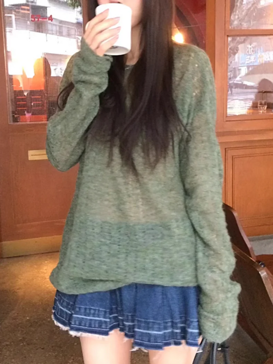 バックオープンシアーニット DPB71698