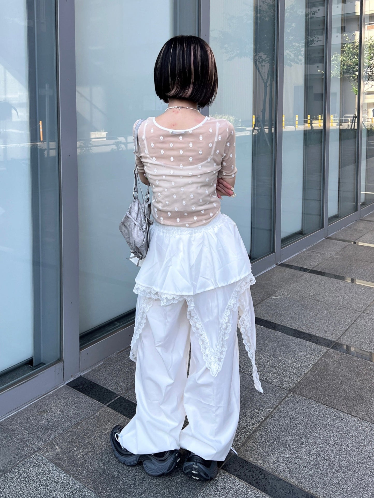 スカートレイヤードワイドカーゴパンツ DPB79172