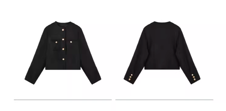 ノーカラーツイードジャケット CPA42144