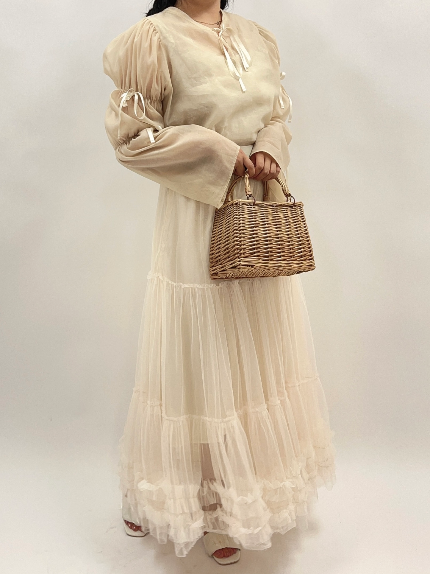 チュールロングスカート CPA36016