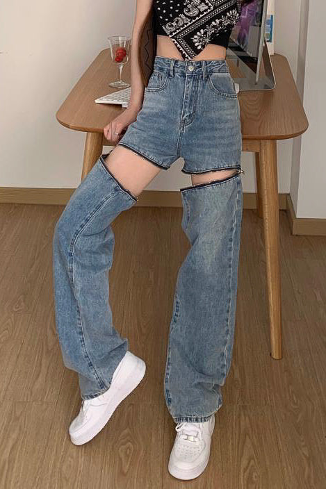 チャックデザインデニムパンツ DPB71170