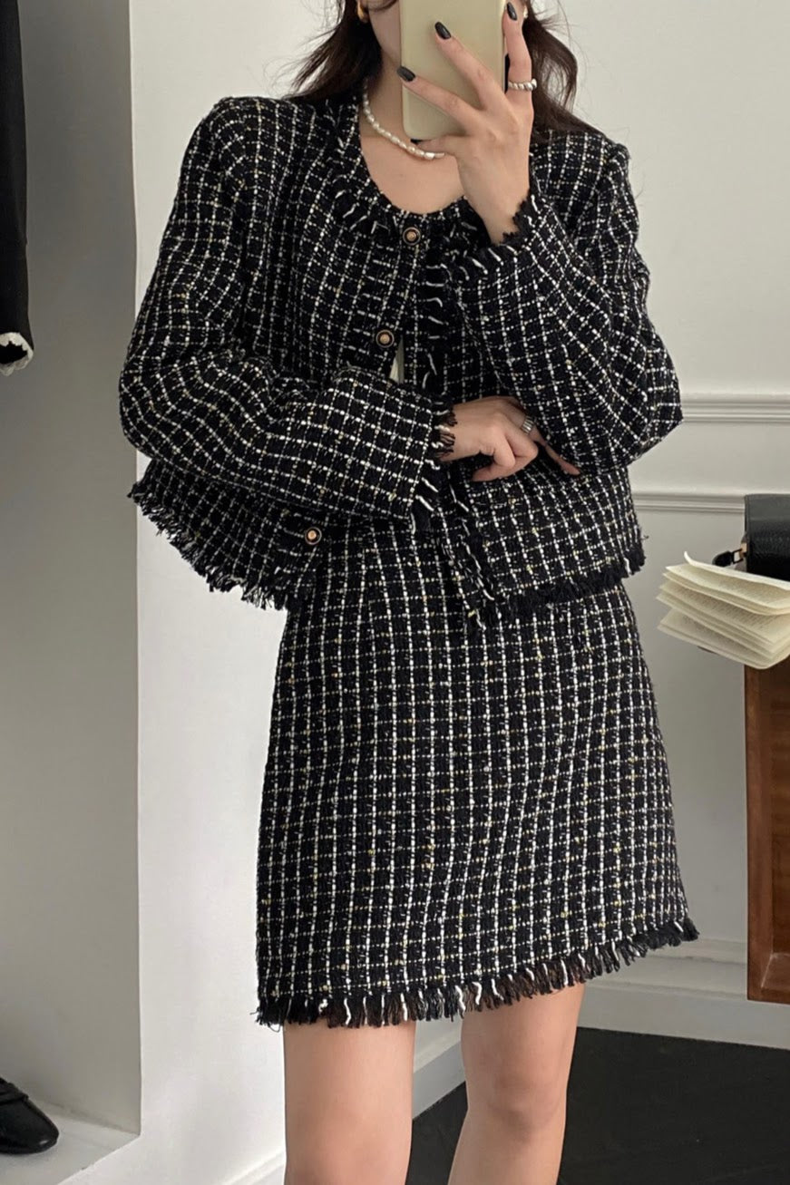 ツイードショートジャケット CPA42123