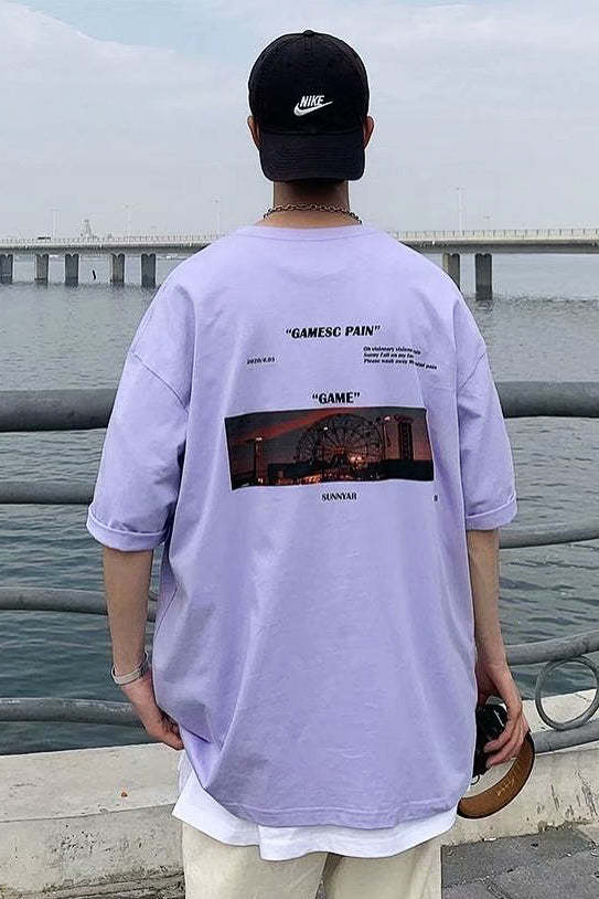 サマーフォトプリントTシャツ SPA09074