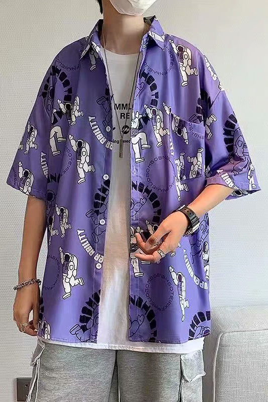 ポップデザインハーフシャツ SPA09255