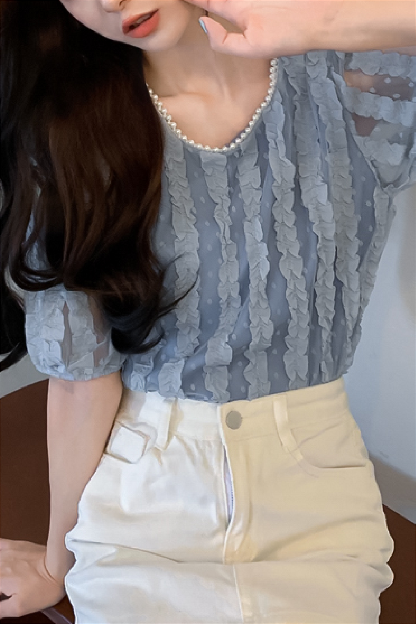 フリルシアーブラウス CPA42189