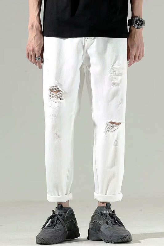 ワイドレッグダメージロング SPA09285