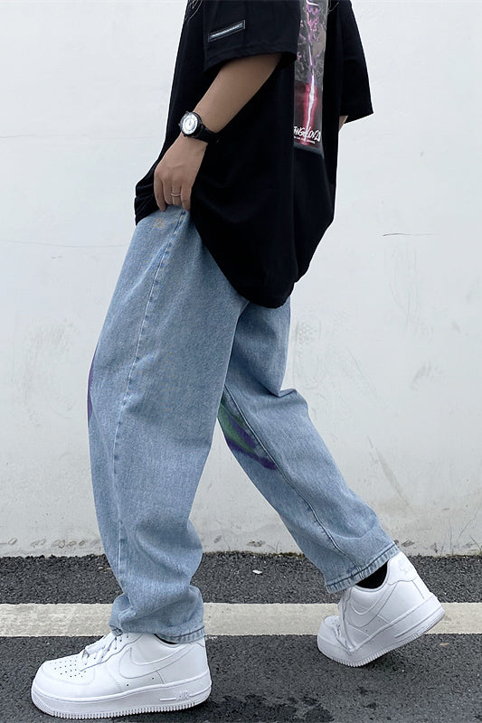 カジュアルプリントスタイルデニム SPA09036