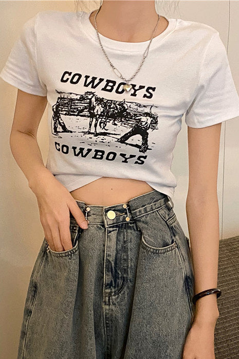 COWGIRLクロップドTシャツ DPB71171