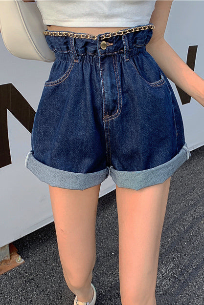 ハイウエストチェーンショートパンツ DPB71152