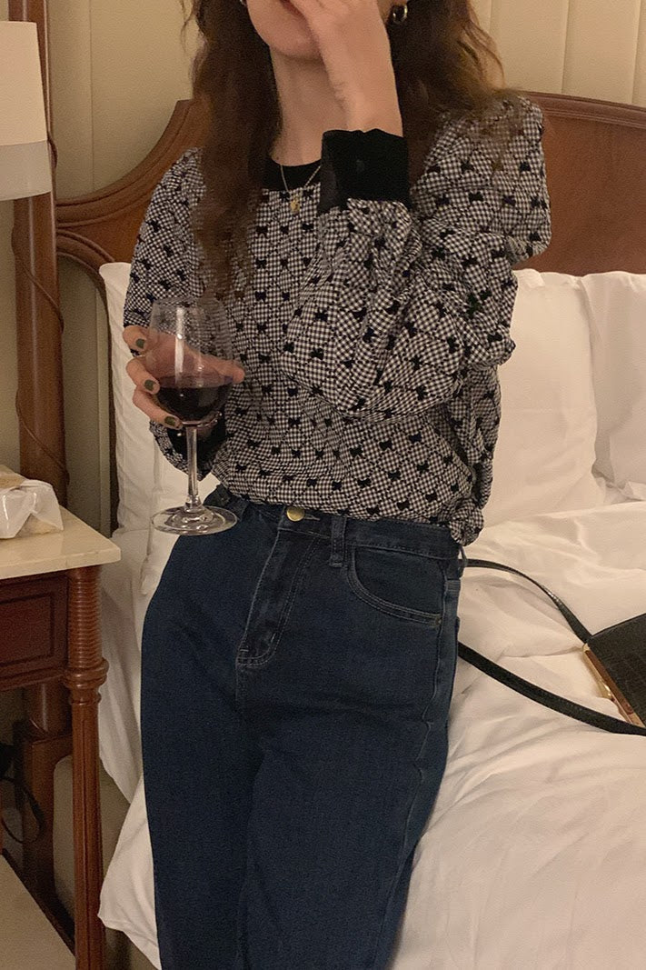 クラシカルパフスリーブトップス CPA42055