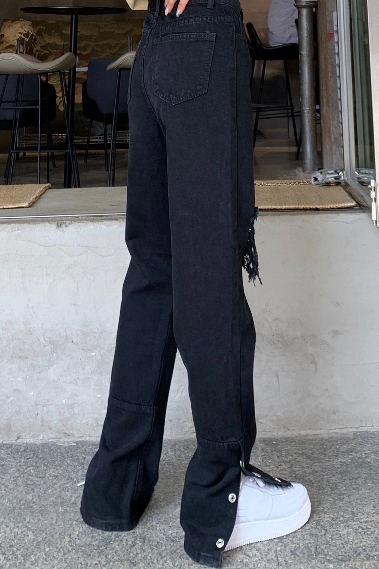 スリットボタンダメージパンツ DPB71080